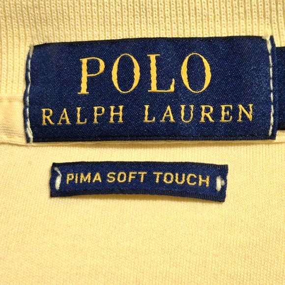 Polo by Ralph Lauren Men's Yellow Polo Shirt..SIZE:L - Picture 12 of 14